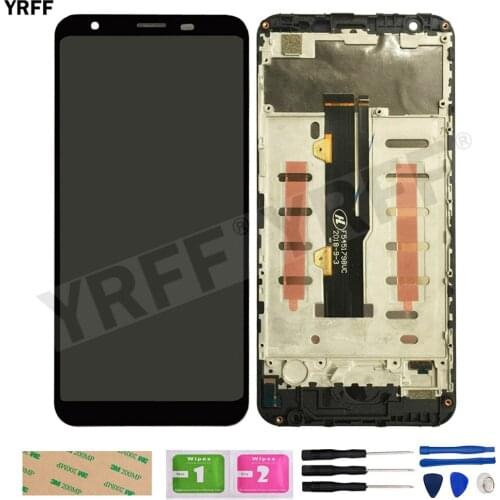 LCD Screens For Vernee T3 Pro LCD Display Touch Screen Digitizer Panel Sensor Assembly Phone Repair Sets 3M Glue Wipes