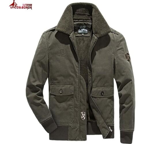 Winter Jacket Men Thicken Wool Fleece cotton Coat outwear windbreaker streetwear Multi-pocket Cargo Bomber jacket man clothing