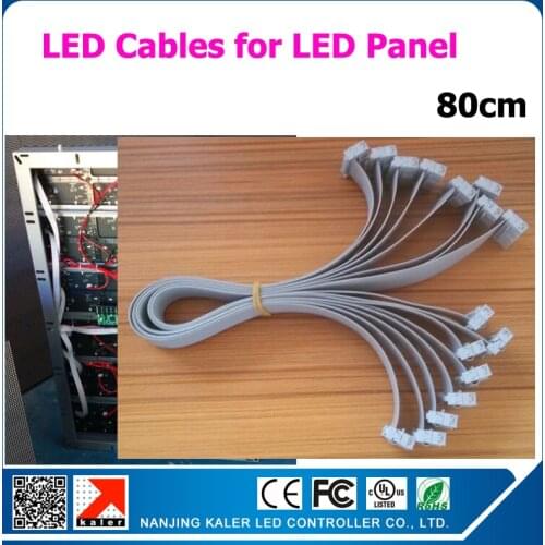 1lot 80cm data cables for led display panels connection 16pin data cables
