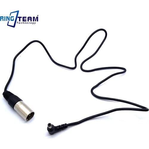 1M Right Angel Male DC 5525 to 4 Pins XLR Male Connector Power Cables for Video Camera Camcorder DV