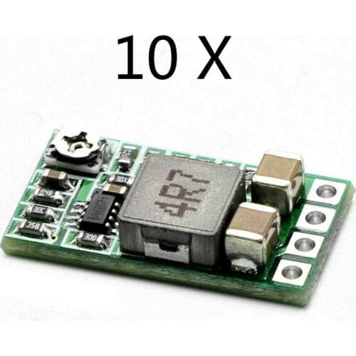 10pcs Ultra-Small Mini DC-DC Step Down Power Supply Module 3A Buck Converter Adjustable 1.8V 2.5V 3.3V 5V 9V 12V for Arduino