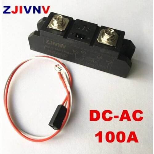 100A Industrial SSR Single phase Solid State Relay 80A Input 3-32VDC Output 24-480VAC DC control AC