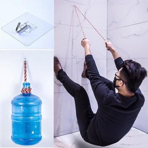 10pcs Strong Transparent Hooks Self Adhesive Door Wall Hangers Suction Cup Sucker Wall Hooks Hanger For Kitchen Bathroom Storage