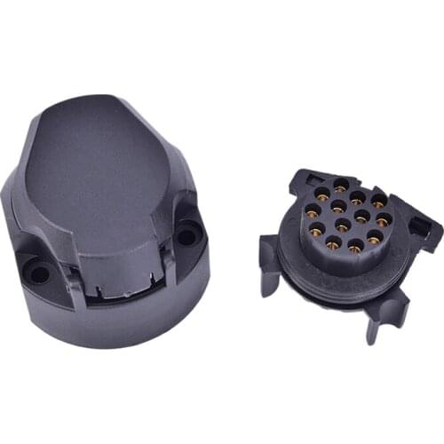 12V Plastic Trailer Socket Boat Trailer Accessories- 7 Pin way core pole Caravan Connector adapter RV Accessories