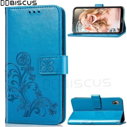 3D Flower Wallet Case For Huawei Y5 2019 AMN-LX9 5.71 inch Leather Case Huawei Y 5 2019 AMN-LX1 AMN-LX2 AMN-LX3 Cover Coque