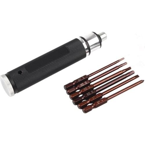 6in1 Hex Screw Driver Tools Set H1.5/H2.0/H2.5/H3.0/0#/1# for RC Helicopter Car boat Tools RC Tool