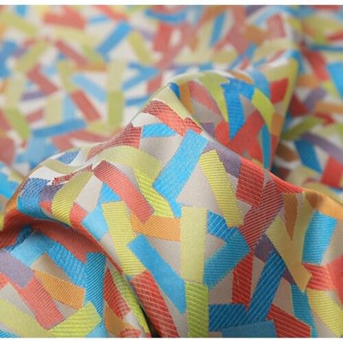 CF264 1yard 4colors Candy Color Stripe Jacquard Brocade Fabric Bag Cushion Pillow Dress For Womens Fabric DIY Material For Sew