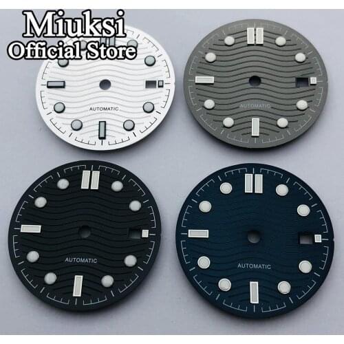 Miuksi 31mm watch dial luminous dial fit ETA 2824 2836 Miyota 8205 8215 821A Mingzhu DG 2813 3804 Seagull ST1612 movement