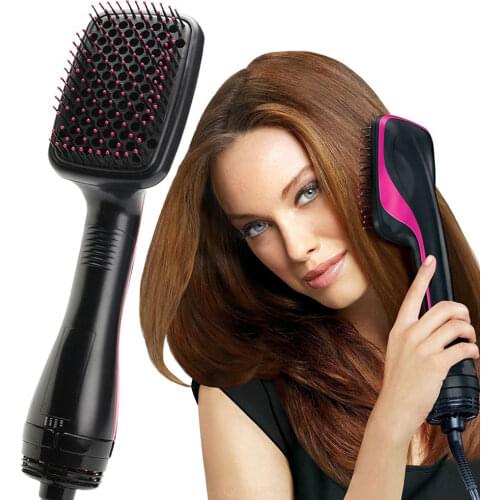Brosse Soufflante Cheveux Hairdryer Brush 2 in 1 One Step Hair Blower Brush Electric Hot Air Brush Travel Blow Dryer Comb