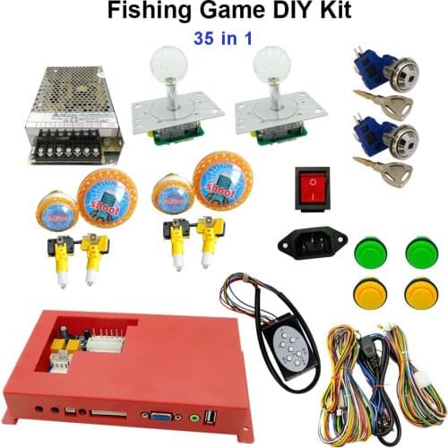 Fish Hunter Game Fishing Game Machine DIY Kit 35 in 1 Game board Gambling Game