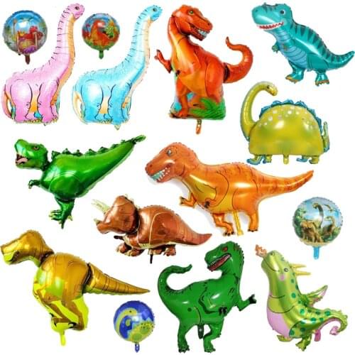 Toy Dinosaur Party Decoration Balloon Tyrannosaurus Rex Children Birthday Party Decoration Arrangement Aluminum Foil Balloon
