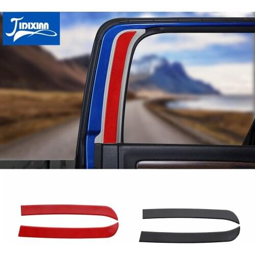 MOPAI Soft Carbon Fiber Car Inner Rear Window Panle Decoration Cover for Dodge Ram 2010-2015 Interior Accessories