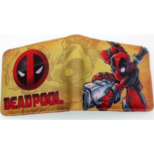 Disney Deadpool Short Wallet Marvel Peripheral Avengers Superhero Pu Coin Purse Wallet Cute Wallet Small Purse Coin Purse