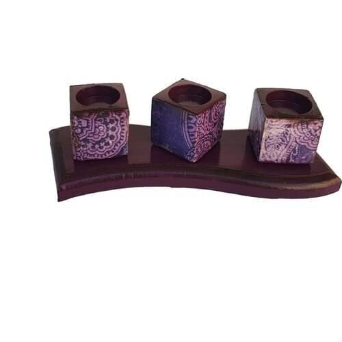 Merland Cube Candle Holder Set 3'lü