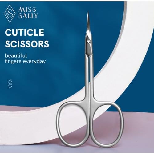 Miss Sally Eyebrow Scissors Stainless Steel Sharp Blade Agnail Cutter Fales Eyelash Scissors Multifunctional Facial Hair Trimmer