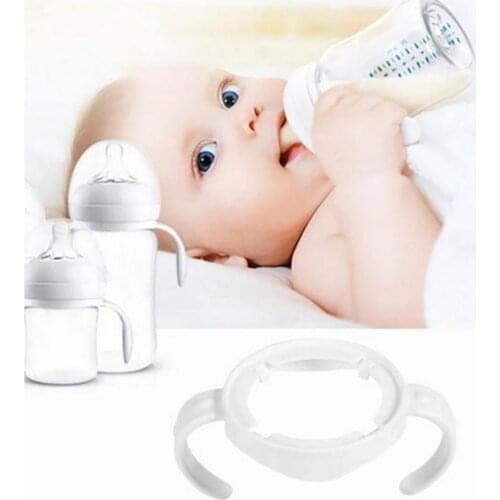 Hot! Bottle Grip Handle for Avent Wide Caliber Mouth Natural PP Glass Feeding Universal Baby Bottle Accessorie 1pc Drop shipping