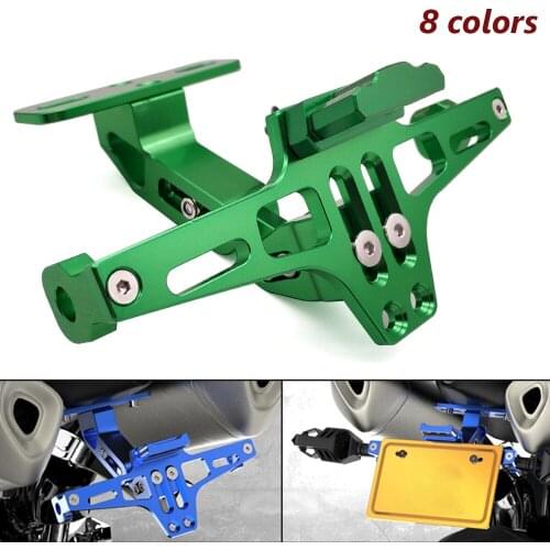 Motorcycle Rear License Plate Mount Holder LED Light Moto Bracket Frame For Suzuki GSF600 gsf 600 650S Bandit B-KING RGV250