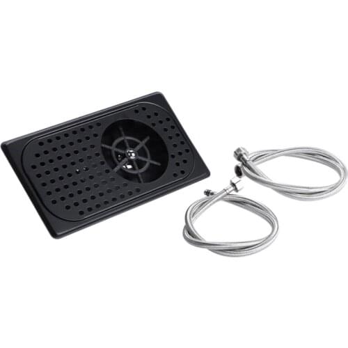 Pitcher Rinser Stainless Steel Bar Glass Rinser for Sink, Cup Washer Spray Rinser for Hotel Cafe Restaurant Black