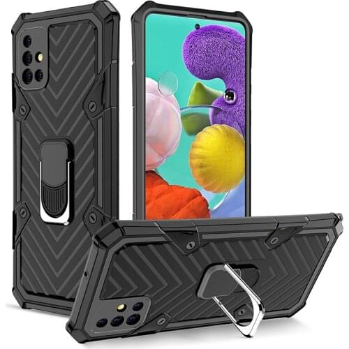 Luphie Shockproof Case For Samsung A51 A71 A41 A21 A11 A01 Ring Back Phone Cover for Galaxy S20 Ultra S20+Plus S10 Note 10 Lite
