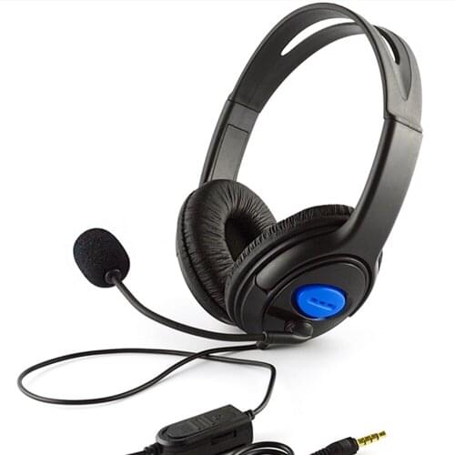 Wired Gaming Headset Earphones For Sony PS4 Headphones with Microphone 3.5mm Stereo Deep Bass Earphone For Sony PlayStation 4