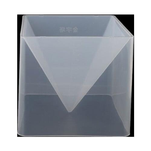 Super Pyramid Silicone Mould Resin Craft Jewelry Crystal Mold With Plastic Frame