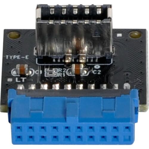 CY USB 3.1 Front Panel Socket to USB 3.0 20Pin Header Male Extension Adapter for Motherboard