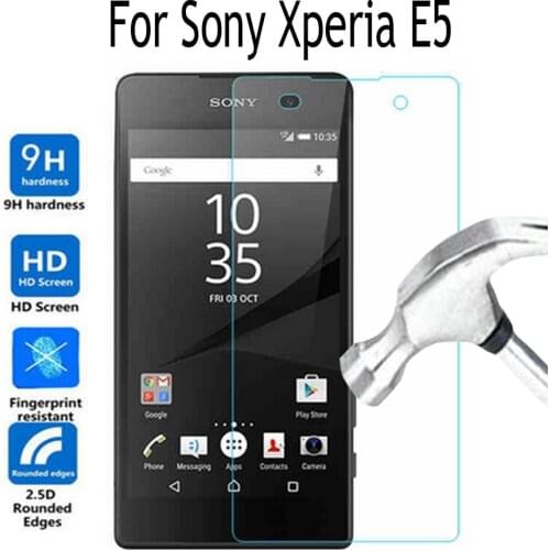 For Sony Xperia E 5 Tempered Glass Screen Protector Cover For Sony Xperia E5 F3311 F3313 LTE Mobile Phone Protective Film Case