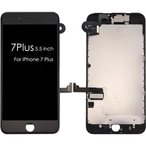 OEM Full Assembly LCD Replacement For iPhone 7 Plus Screen Display with Digitizer And Front Camera+Ear Speaker+ No Home Button