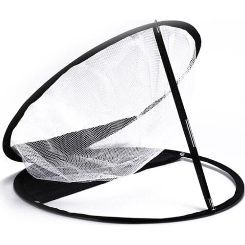 Portable 1pc Golf Training Chipping Net Black PP + Nylon + Mesh Material Hitting Aid Golf Practice Net Cage Indoor Outdoor Bag