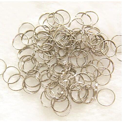 1000pcs 12mm Chrome Stainless Steel Round Rings Crystal Diy Chandeliers Parts & Curtain Beads Rings Accessories Connectors