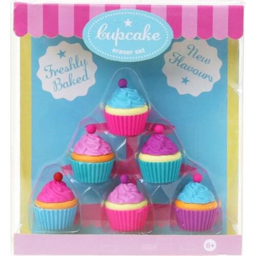 4pcs/set Creative Flying Saucer Spaceship Shaped Rubber Pencil Eraser Kids G88D