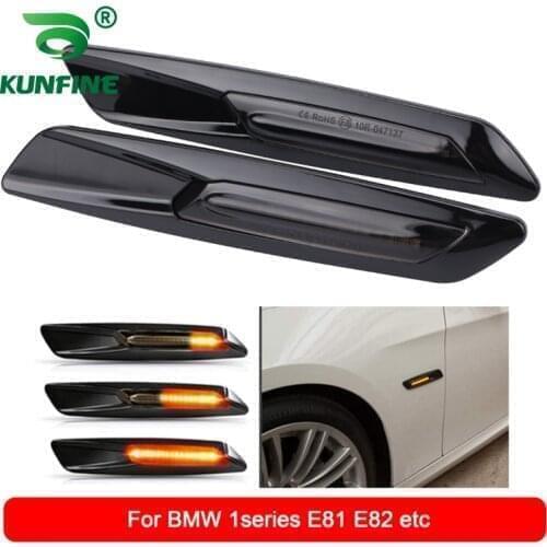 Car Led Side Marker Flowing Water Flicker Turn Light for BMW 1series E81 E81 E82 E87 E88 3series E90 E91 E92 E93 5series E60 E61