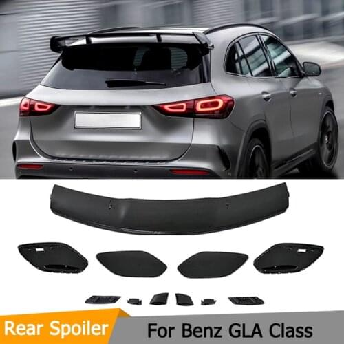 Car Rear Roof Spoiler Wing for Mercedes-Benz GLA Class 2020 2021 ABS Glossy Black Rear Tail Roof Spoiler Window Lip Wing