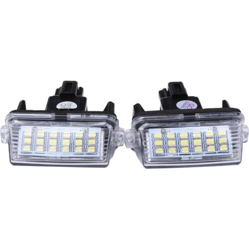 2Pcs Car Led License Plate Light Parking Light External License Plate Light For Toyota Camry