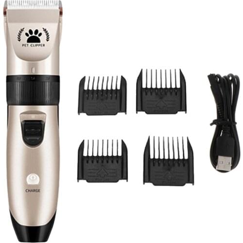 Low Noise Puppy Shaver Clippers Pet Hair Trimmer 5-gear Grooming Kit