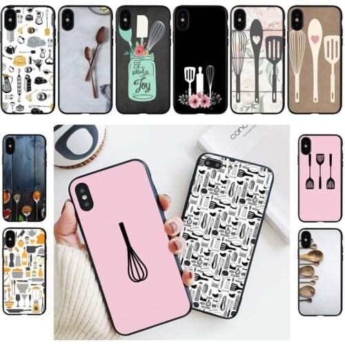YNDFCNB Cooking Utensils Chef Kitchen Phone Case For iPhone 11 8 7 6 6S Plus X XS MAX 5 5S se 2020 11 12pro max iphone xr case