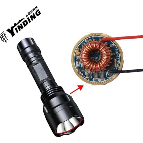 1pcs Flashlight Driver 5 modes 32MM 5-15V Circuit Board for SST-90 DIY parts Torch accessories QD-12