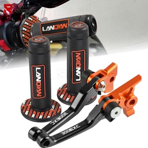 For 300EXC 300 EXC 2014 2015 2016 2017 2018 2019-2020 Motorcycle Dirt Bike CNC Aluminum Brake Clutch Levers Hand Grip Handlebar