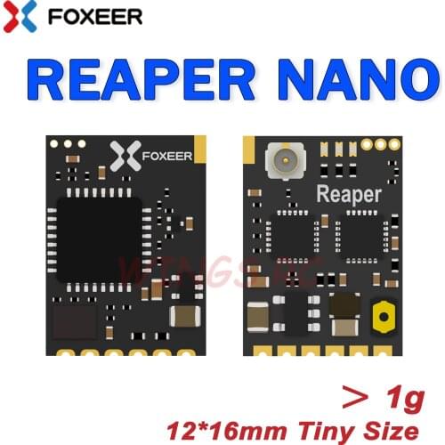 Foxeer REAPER NANO 5.8G 40CH 25/100/200/350mW VTX Adjustable Nano Video Transmitter 12X16mm for Tramp FPV Racing Micro Drones