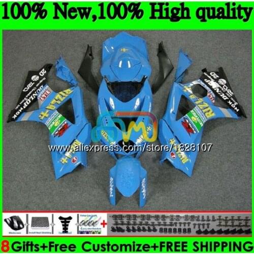 Body For SUZUKI 1000CC GSXR-1000 K7 RIZLA blue top GSX-R1000 GSXR 1000 07 08 43BS.30 GSXR1000 GSX R1000 2007 2008 07 08 Fairings