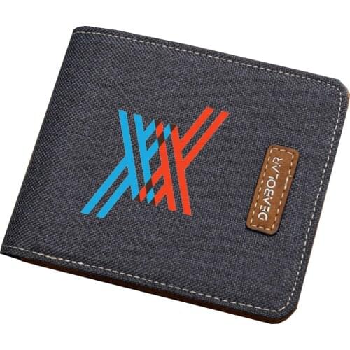 Anime DARLING in the FRANXX cosplay wallet student coin Card purse Men women short printing Carteira wallet teenagers purse