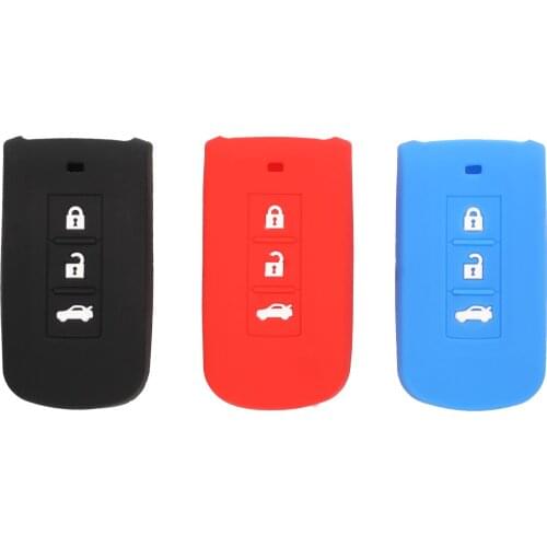 Kutery 10PCS Remote Coloful Silicone Car Key Cover Case For Mitsubishi Outlander 2016 Lancer 10 Pajero Sport ASX L200 Replace
