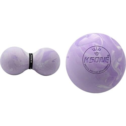 KSONE Lacrosse Massage Ball-Portable Fitness Massage Ball 1 & KSONE Muscle Relief Massage Ball Peanut Shape 6