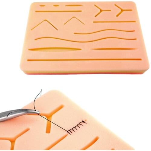Medical Silicone skins Pad Skin Suture Wound Module Surgical instruments needle holder Suture Practice Simulated Skins