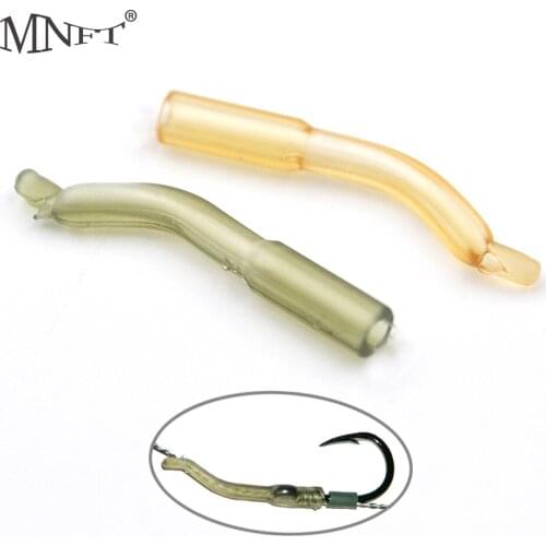 MNFT 300 Pcs Carp Fishing Hook Sleeve Hair Rig Line Aligner Sleeve Soft Anti Tangle Carp Fishing Accessories For Pesca