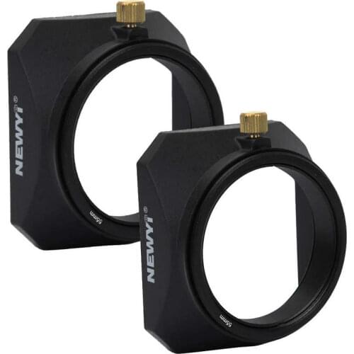 NEWYI 55mm 58mm Square Lens Hood Shade Accessory for Mirrorless Cameras Digital Video Camera Lens Accessories