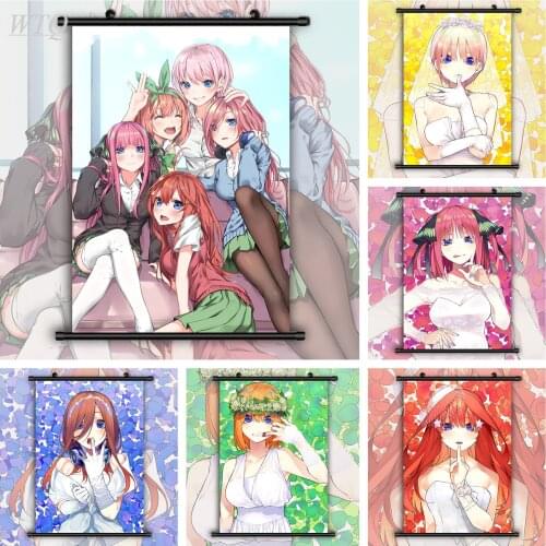 The Quintessential Quintuplets Nakano Ichika Nino Miku Yotsuba Anime Posters Wall Poster Canvas Painting Wall Art Home Decor