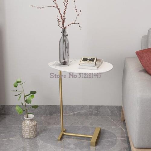 Side Table Tea Table Corner Table Bedside Table Small Family Simple Oval Solid Wood Reading Table Balcony Sofa Mini Side Table