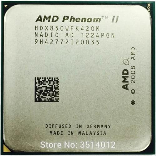 AMD Phenom II X4 850 3.3 GHz Duad-Core CPU Porcessoe HDX850WFK42GM Socket AM3