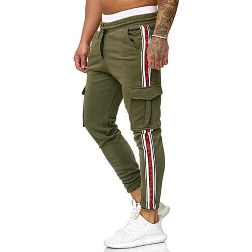 Autumn stripe pants men sports trousers hip hop joggers sweatpants for men streetwear cargo pants men fashion pants for men